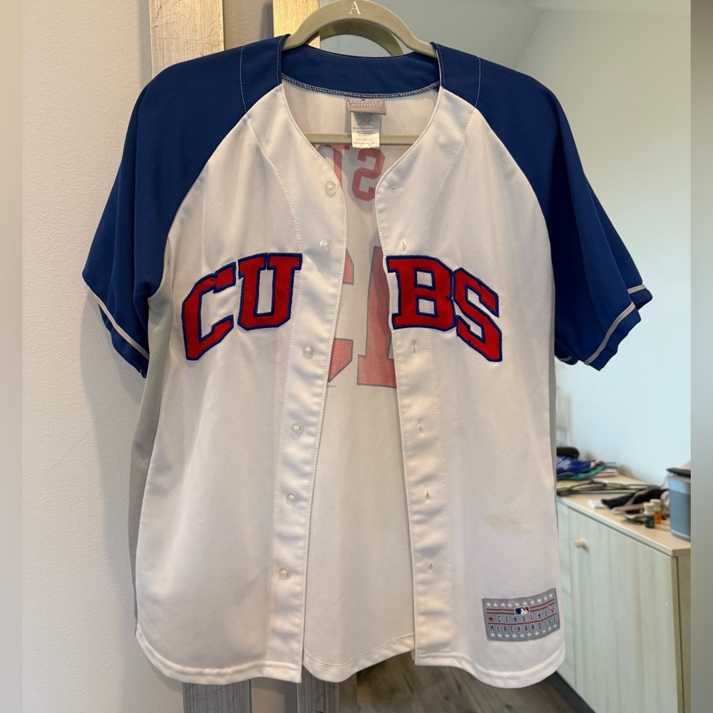 Genuine Merchandise Chicago Cubs Youth Jersey - White & Blue